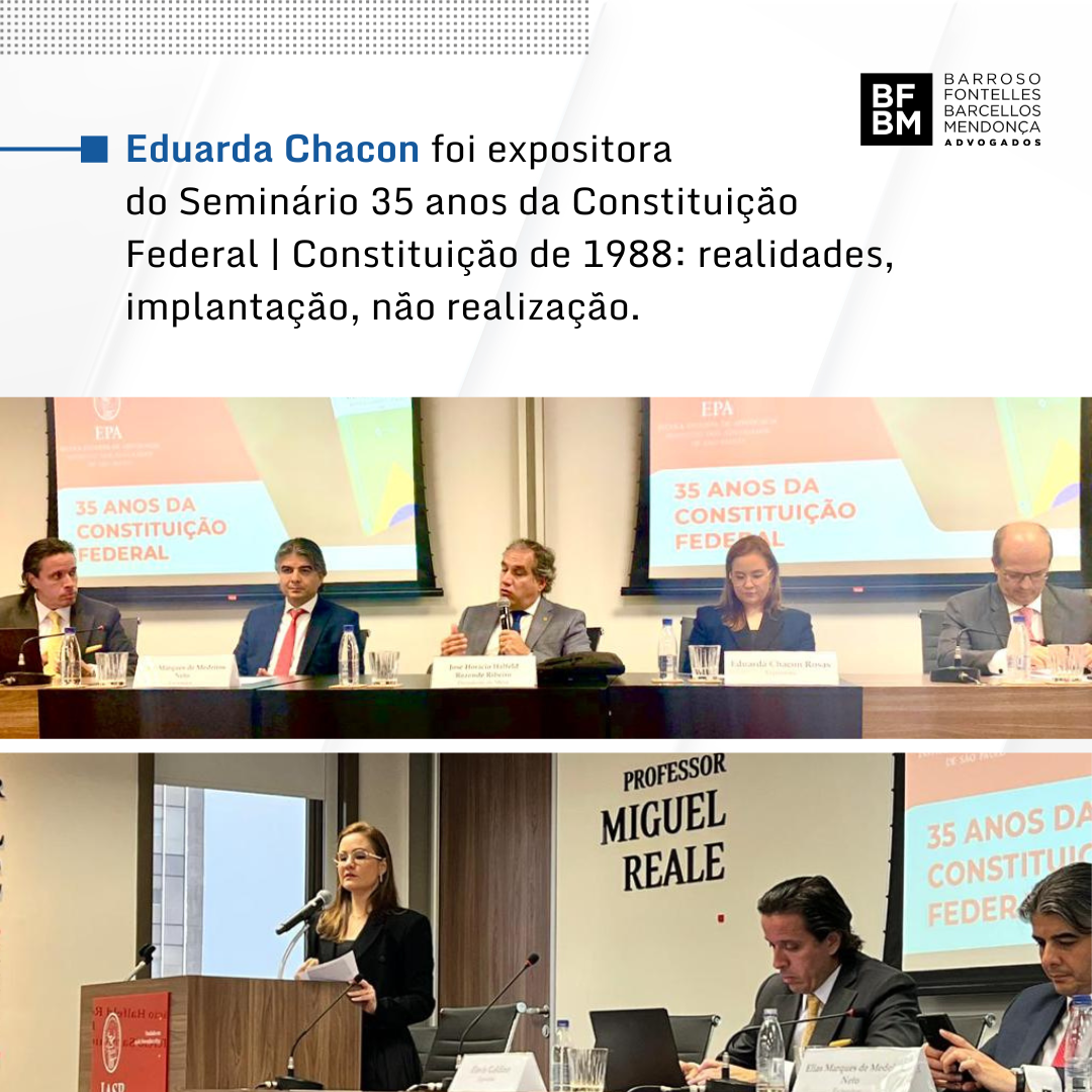 Eduarda Chacon participa do Seminário 35 anos da Constituição Federal