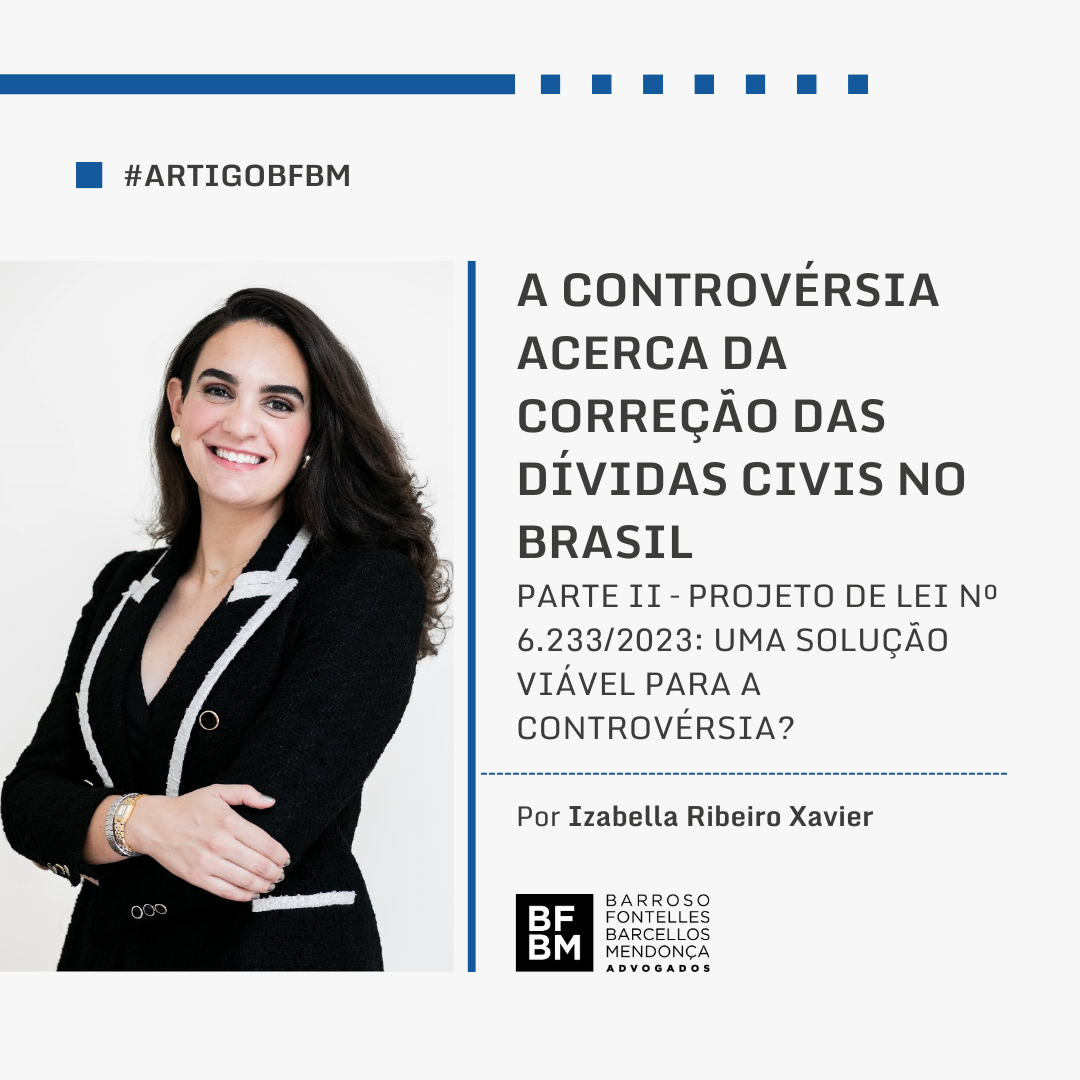 A controvérsia acerca da correção das dívidas civis no Brasil: Parte II – Projeto de Lei nº 6.233/2023: uma solução viável para a controvérsia? 